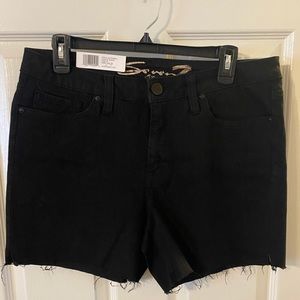 Seven7 Jeans black denim shorts. NWT Size 10